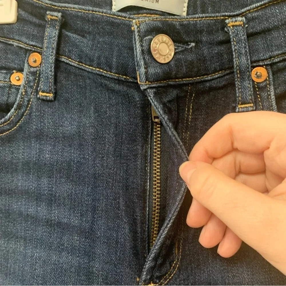 Agolde Sophie High Rise Skinny Crop in Reverb Size 26 - Picture 6 of 12